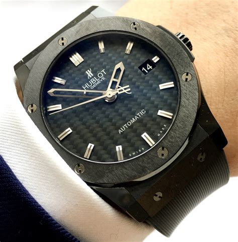 hublot classic fusion price black|hublot classic fusion 45mm.